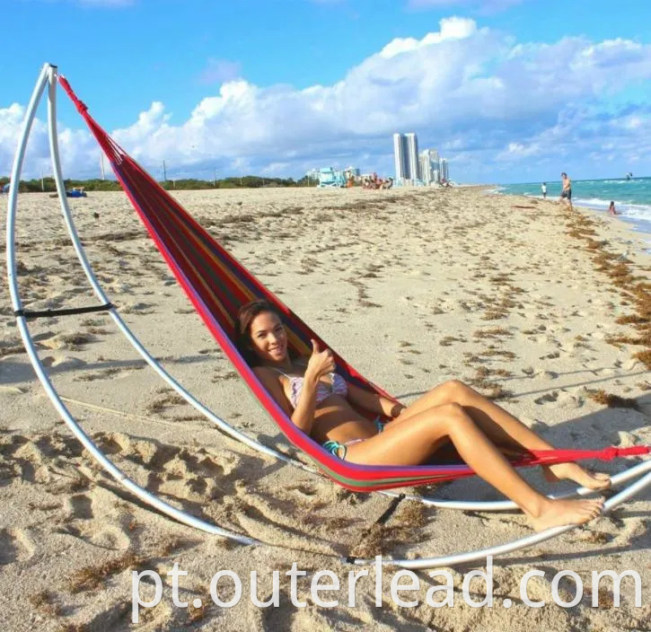 Cadeira de rede de rede de hammock cadeira quente venda portátil algodão algodão redemeira de balanço ao ar livre